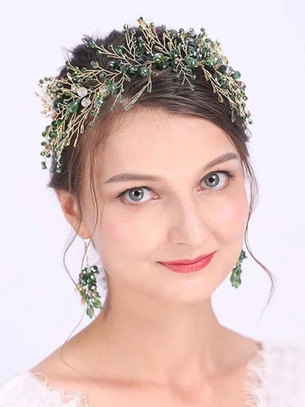 Elegant Crystal Hairband | Beaded Long Hair Vine for Weddings, Prom & Festivals